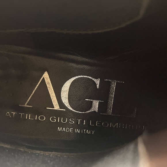 AGL Women’s Black Leather Chelsea Slip On Ankle Boots - Picture 7 of 9